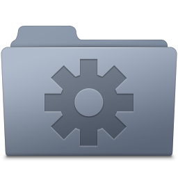 Setting Folder Graphite Icon 256x256 png